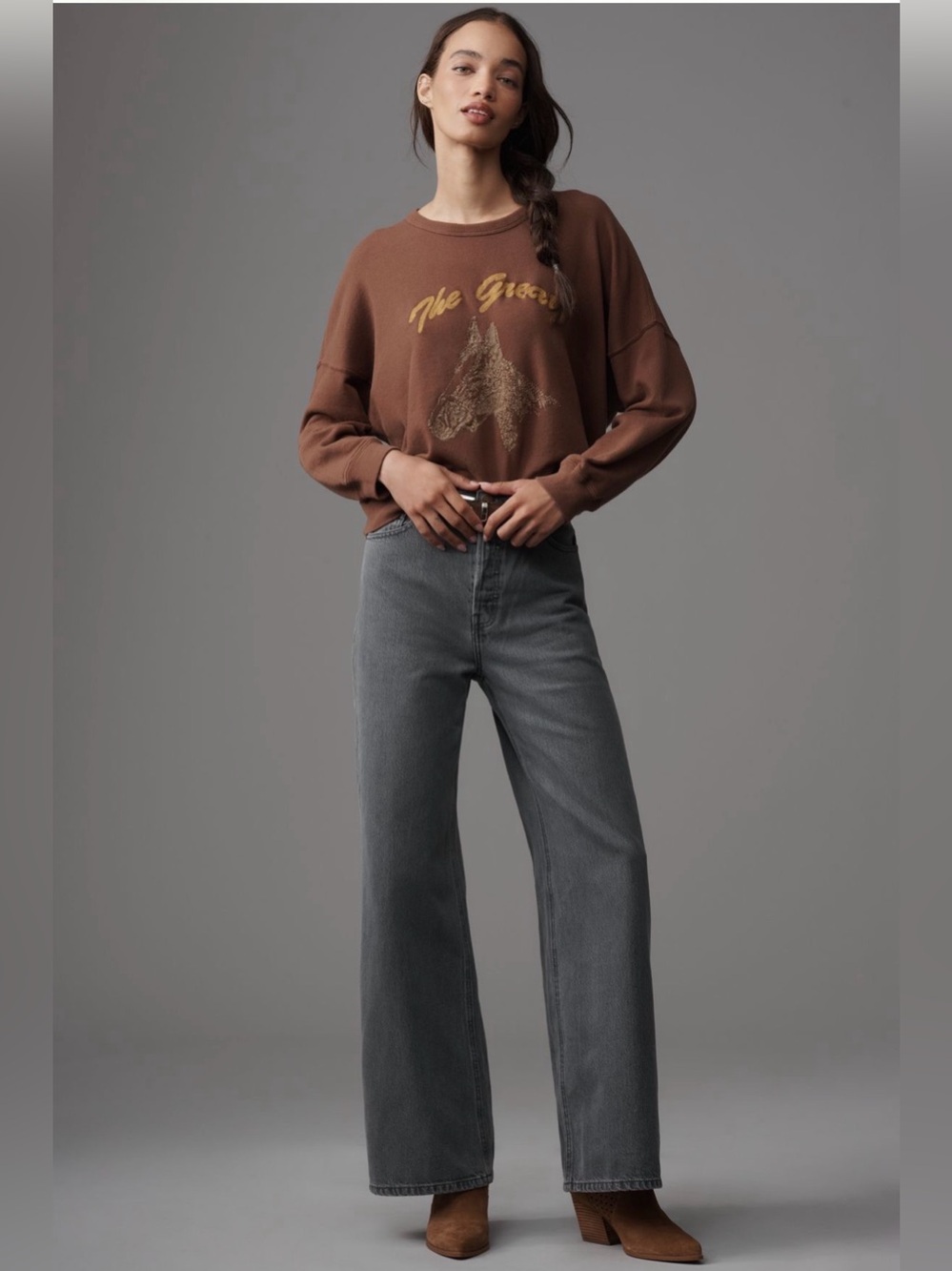 Anthropologie The Great Wide Leg Slouchy Jeans